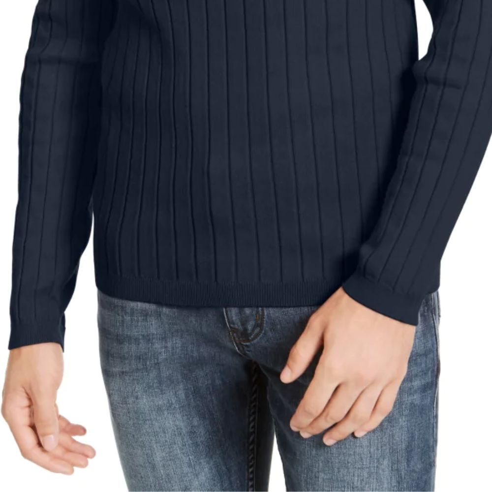 INC International Concepts Men's Elite Turtleneck Sweater Dark Blue Size XX Large