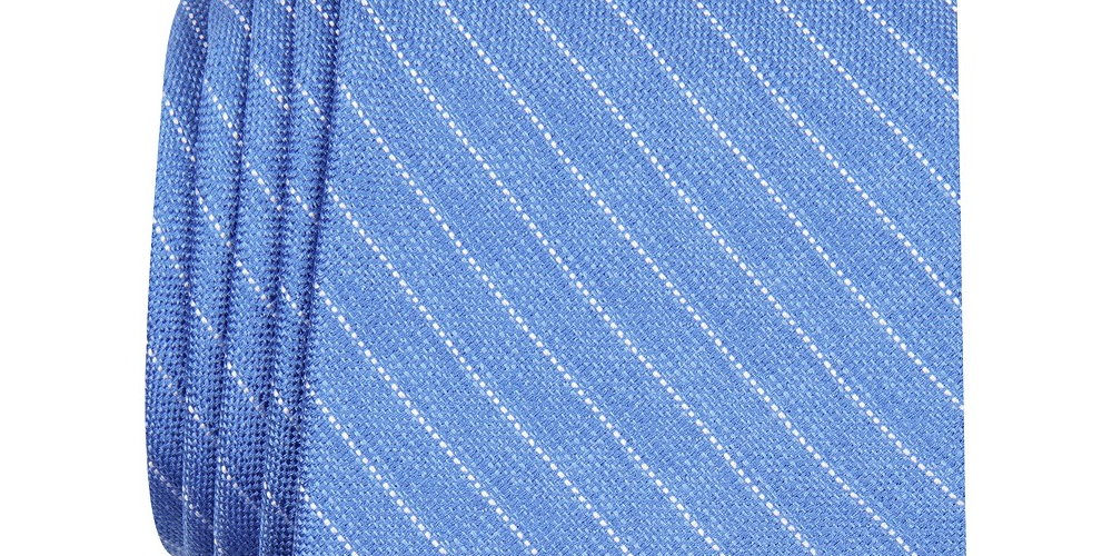 Alfani Men's Stripe Tie Dark Blue Size Regular