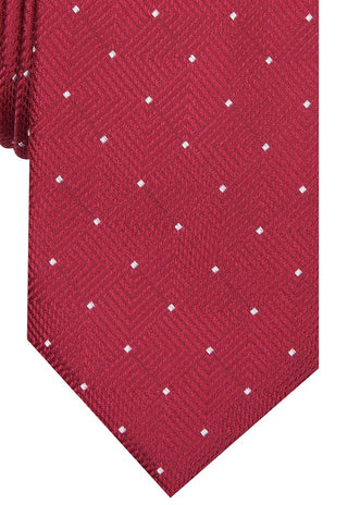 Alfani Men's Geometric Dot Tie Red Size Regular