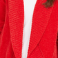 Style & Co Women's Knit Chenille Shawl Collar Cardigan Red Size Extra Small