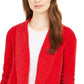 Style & Co Women's Knit Chenille Shawl Collar Cardigan Red Size 2 Extra Large