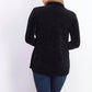 Style & Co Women's Chenille Shawl Collar Cardigan Black Size Petite X-Small