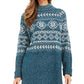 Style & Co Women's Fair Isle Tunic Sweater Green Size Large
