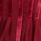 Alfani Women's Plus Size Velvet-Trim Blouse Red Size X-Large