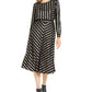 Alfani Women's Metallic-Stripe Top Black Size X-Large
