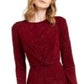 Alfani Women's Tonal Twist-Waist Dress Red Size Small