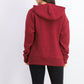 Ideology Women's Zip-Hem Hoodie Red Size Large