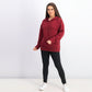 Ideology Women's Zip-Hem Hoodie Red Size Medium