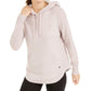 Ideology Women's Sherpa Round-Hem Hoodie Gray Size Extra Large