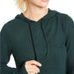 Ideology Women's Mushy-Knit Hoodie Dark Green Size Small