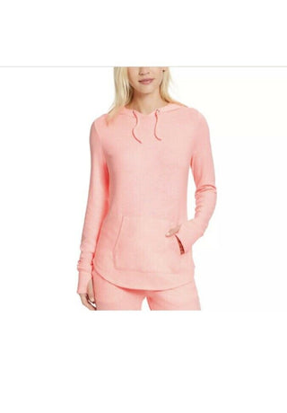 Ideology Women's Mushy-Knit Hoodie Pink Size Small