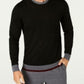 Tasso Elba Men's Merino Wool Blend Sweater Black Size XX Large