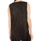Alfani Women's Metallic Pointed-Hem Top Black Size Medium