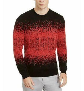 Alfani Men's Ombre Rib Crewneck Sweater Red Size XX-Large