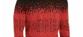 Alfani Men's Ombre Rib Crewneck Sweater Red Size XX-Large