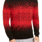 Alfani Men's Ombre Rib Crewneck Sweater Red Size Large
