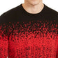Alfani Men's Ombre Rib Crewneck Sweater Red Size Large