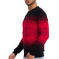 Alfani Men's Ombre Rib Crewneck Sweater Red Size Medium