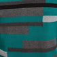 Alfani Men's Textured Striped V-Neck Sweater Green Size Small
