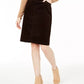 Charter Club Women's Corduroy Tummy Control Skirt Black Size 2P