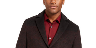 Alfani Men's Ombre Herringbone Jacket Red Size Medium