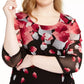 Alfani Women's Plus Size Printed 3/4-Sleeve Tunic Top Pink Size 2 Extra Large