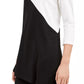 Alfani Women's Petite Colorblock Tunic Black Size X-Large