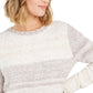 Style & Co Women's Chenille Space-Dyed Sweater Grey Sp Acedye Size Large
