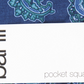 Bar III Men's Abstract Paisley Pocket Square Navy Size Regular