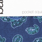 Bar III Men's Abstract Paisley Pocket Square Navy Size Regular