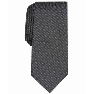 Alfani Men's Slim Geometric Grid Tie Blue Size Regular