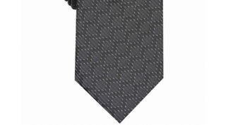 Alfani Men's Slim Geometric Grid Tie Blue Size Regular