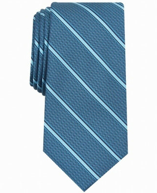 Alfani Men's Stripe Slim Tie Blue Size Regular