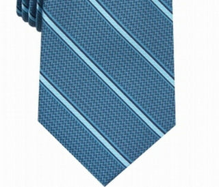 Alfani Men's Stripe Slim Tie Blue Size Regular