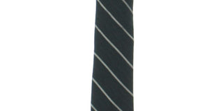 Alfani Men's Grantly Wool Blend Striped Neck Tie Black Size Regular