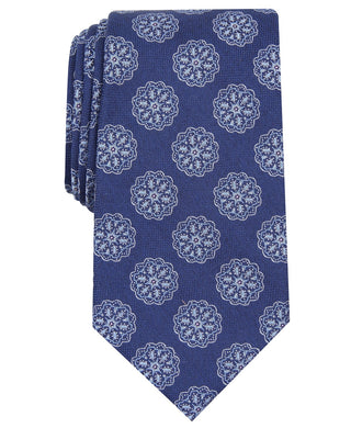 Tasso Elba Men's Medallion Tie Blue Size Regular