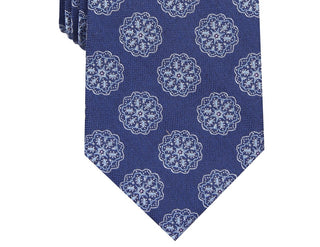 Tasso Elba Men's Medallion Tie Blue Size Regular