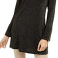 Alfani Women's Glitter-Knit Tunic Sweater Black /Gold Size Large