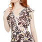 Bar III Women's Zebra-Print Dress Pink Size 6
