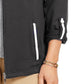 Karen Scott Women's Sport French Terry Ribbon-Trim Jacket Black Size Small
