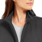 Karen Scott Women's Sport French Terry Ribbon-Trim Jacket Black Size Small