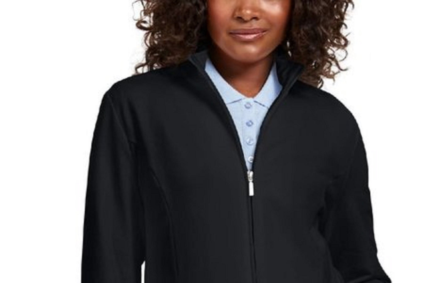 Karen Scott Women's Plus Size French Terry Jacket Black Size XX-Large