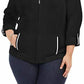 Karen Scott Women's Plus Size French Terry Jacket Black Size 2 X-Large