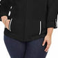 Karen Scott Women's  Plus Size French Terry Jacket Black Size 1X