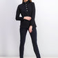 Karen Scott Women's Sport Mock-Neck Vented-Hem Top Black Size Small