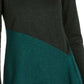 Alfani Women's Asymmetrical Colorblocked Shimmer Top Green Size Small