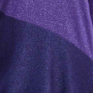 Alfani Women's Metallic Asymmetric Pullover Sweater Purple Size Small