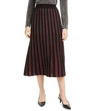 Alfani Women's Pleated Sweater Skirt Black Size X-Large