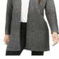 Alfani Women's Metallic Open-Front Cardigan Gray Size Medium