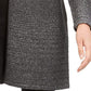 Alfani Women's Ribbed Metallic Cardigan Gray Size Small